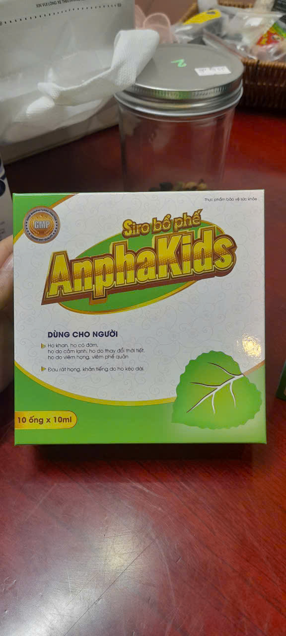 Siro bổ phế Anphakids